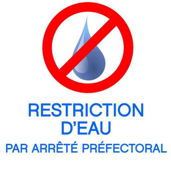 Arrêté restriction de l’usage de l’eau au 9 septembre