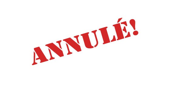 Conférence Annulée !