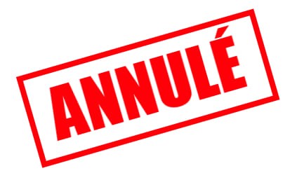 Manifestations annulées