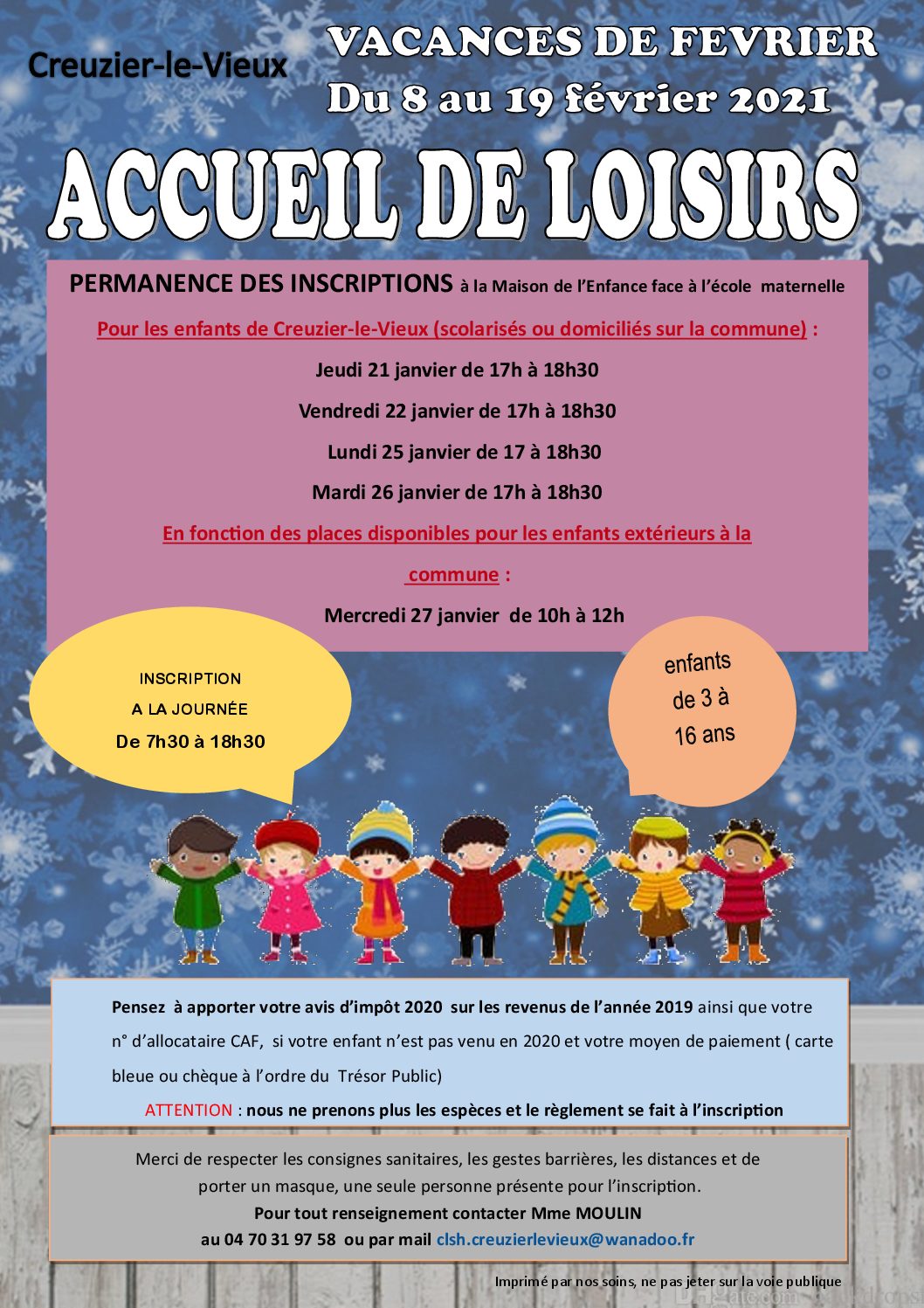 accueil loisirs fev 2021