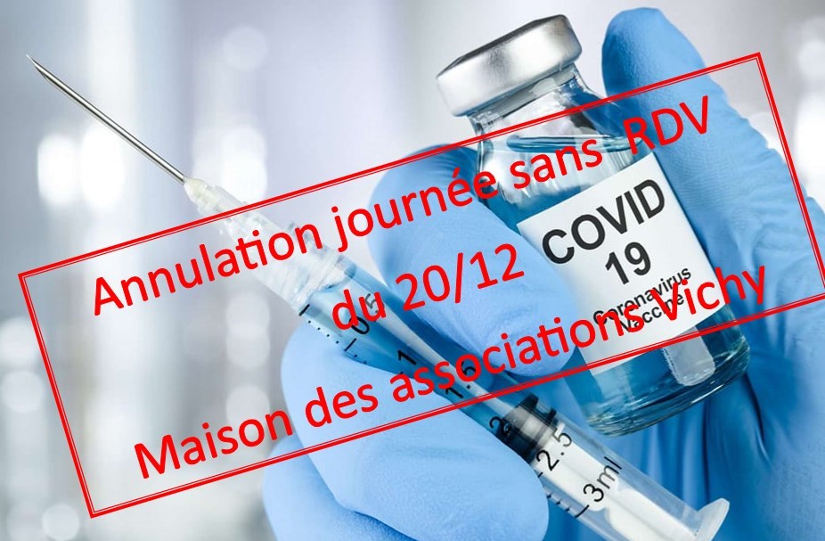 Rappel vaccin 3ème dose  et “journées sans RDV”